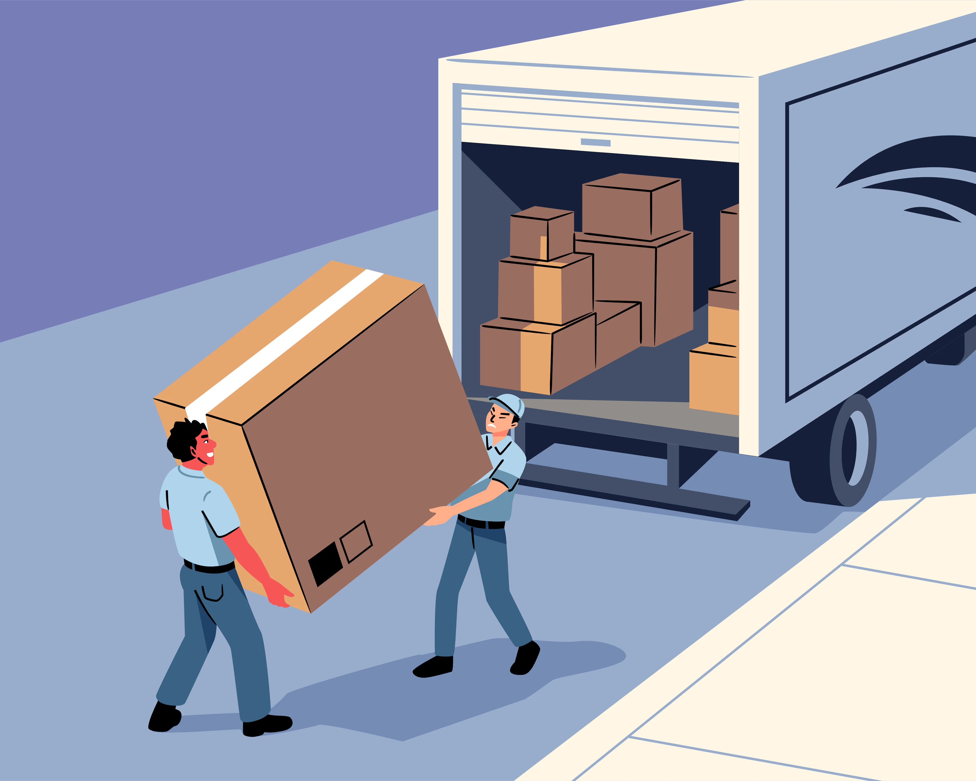 professional moving team